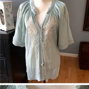 🌺CHELSEA & THEODORE EYELET BLOUSE🌺